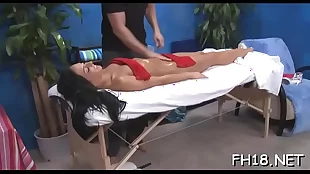 Massaging pussy